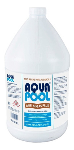 Algicida Para Alberca Anti Algas Plus 1 Galón Aqua Pool