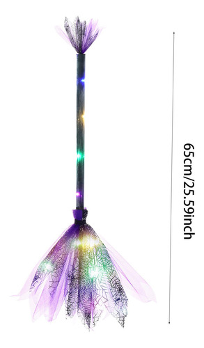 Accesorio Para Disfraz De Con Escoba Led Para Halloween, 65