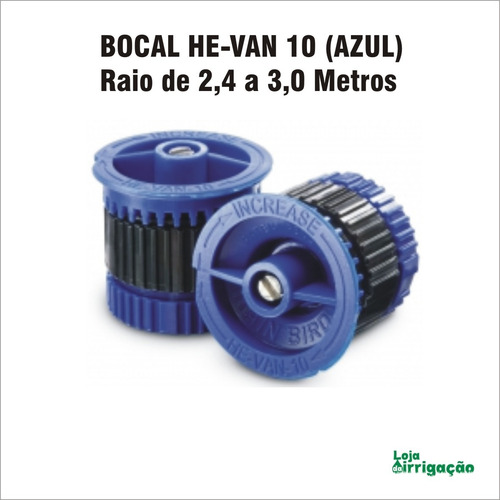 Imagem 2 de 3 de Bocal Para Aspersor Spray Rain Bird He-van - 5 Unidades