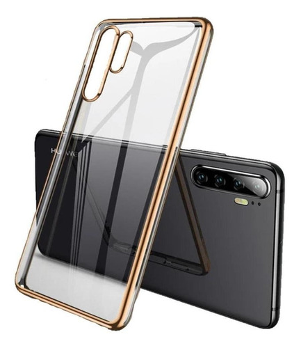 Funda Tpu Orilla Platinada Huawei P30 Pro, P30 Y P30 Lite