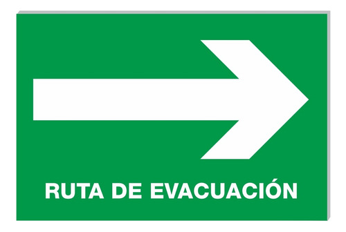 Señalamiento Letrero Ruta De Evacuación 30x20