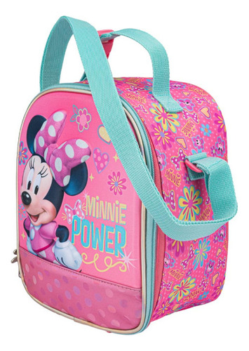 Lonchera Escolar Minnie Mouse Ruz Disney Térmica Rosa Minnie Power