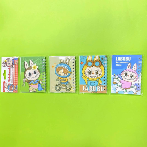Pack 4 Mini Libretas Labubu