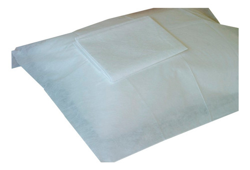 Fronhas Descartável Em Tnt 30g Branco 50x70cm - 50 Unidades