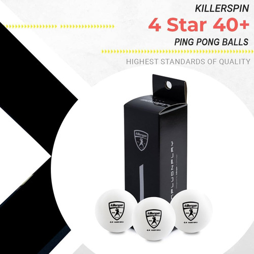 Pelotas De Ping Pong 4 Estrellas Estándar De Plástico Abs Blanco