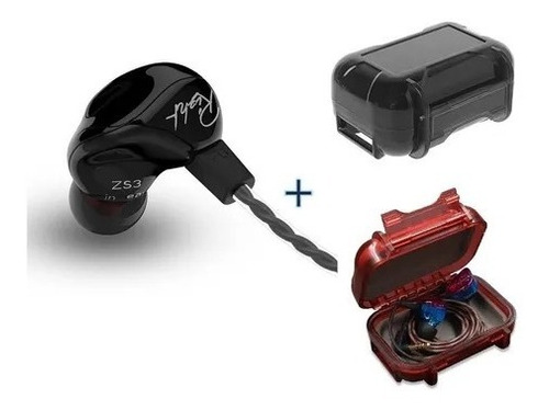 Audífonos In Ear Originales Kz Zs3 + Estuche Altaresistencia