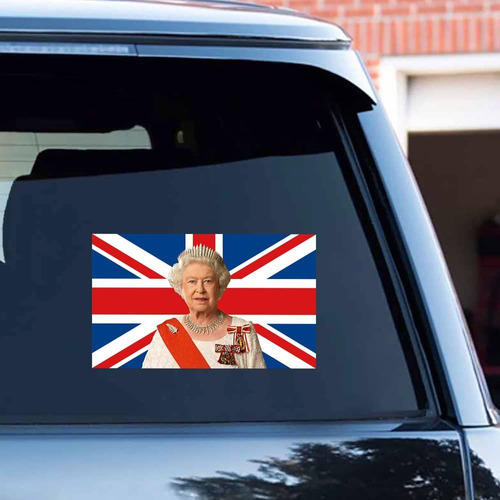 Leniutor Queen Elizabeth Ii Car Sticker Decal, 70th Annivers