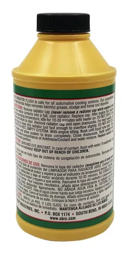 ABRO - Limpiador de descenso de radiador de 354 ml para limpiar el sistema  de refrigeración de calefacción de Rads obstruidos : : Coche y moto