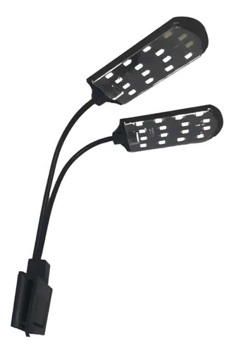 Luminaria Led Soma X7 Preta(15w)led Branco/vermelho 220v