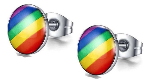 Hobst Pendientes De Orgullo Gay Y Lésbico Arco Iris Rayas Pu