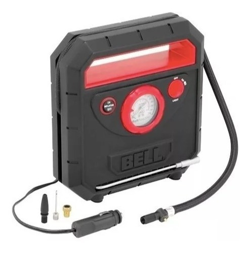 Mini Compresor Bell Inflador Led Infla 5 Min Auto Moto 12v