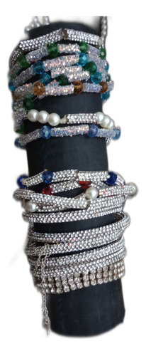 5 Pulseras Strass