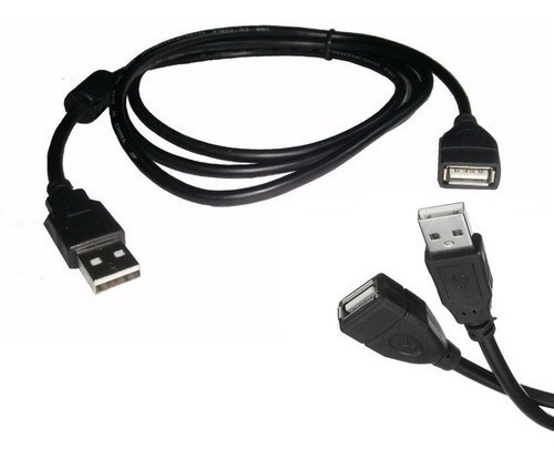 Cable Extension Usb 1.5mts Macho A Hembra Con Filtro Calidad