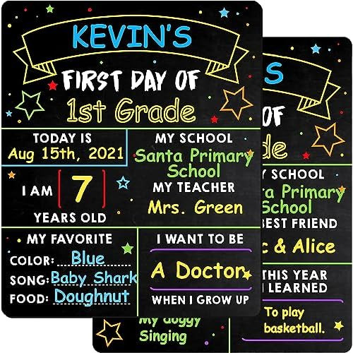 First Day Of School Board - 12 X 10 First &...