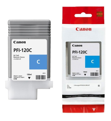 Cartucho Canon Pfi 120c Impresoras Tinta Cyan