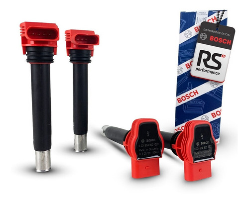 Imagem 1 de 7 de 4 Bobinas De Ignição Red Bosch R8 Audi Original 221 604 800