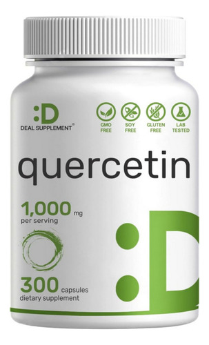 Deal Supplement Quercetina Quercetin Plus Americano Sistema Inmune Concentrado Potente 300 Capsulas