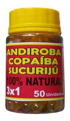 Andiroba Copaiba Sucuriju Kit C/12 Frascos Capsulas C/50
