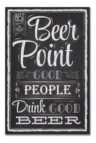 Placa Decorativa Mdf Beer Point