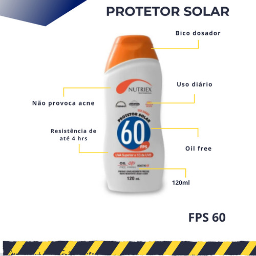 Kit 12 Protetor Bloqueador Solar Fps 60 Profissional 120ml