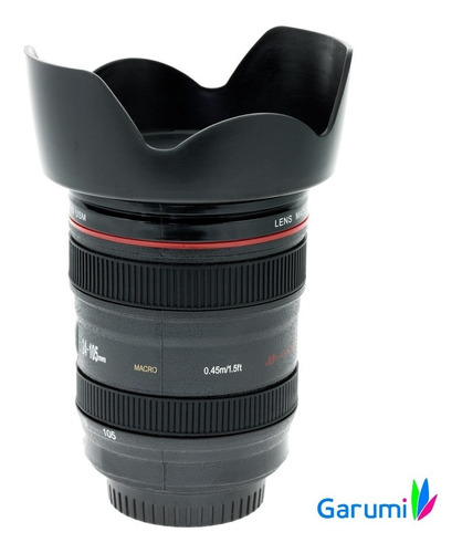 Imagen 5 de 10 de Taza Forma De Lente De Camara 24-105 Con Parasol H1285