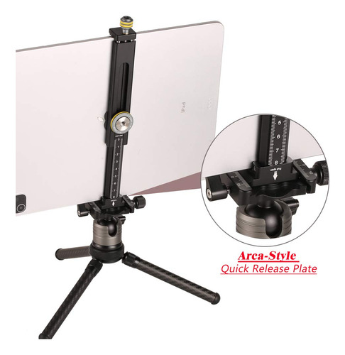 Soporte De Aluminio Para Ipad Tripode Universal Clamp 4 Mini Color