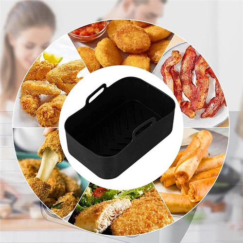 Olla De Silicona Air Fryer De 2 Piezas Para Ninja Foodi Dual