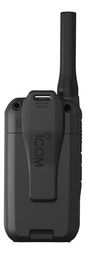 Radio Portátil Icom Ic-f200, 2w, 16 Canales, 450-470 Mhz Bandas De Frecuencia Uhf Color Negro