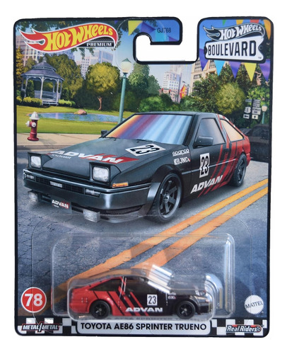 Hot Wheels Toyota Ae86 Sprinter Trueno, Boulevard Premium...