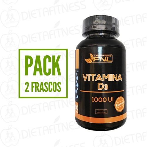 Vitamina D-3 Pack 2 Frascos Fnl D3 Dietafitness