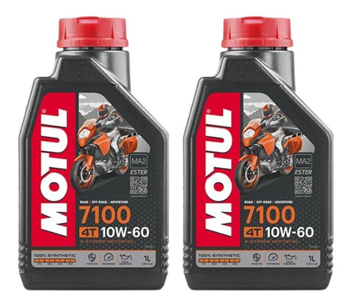 Aceite De Motor A Gasolina 4 Tiempos Motul 7100 10w60 1l 2pz