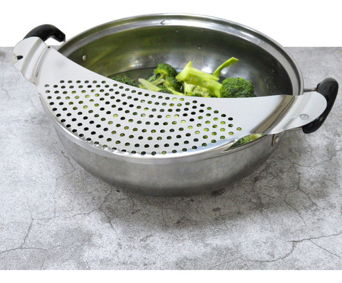 Sartén, Colador Para Ollas, Acero Inoxidable, 2 Unidades