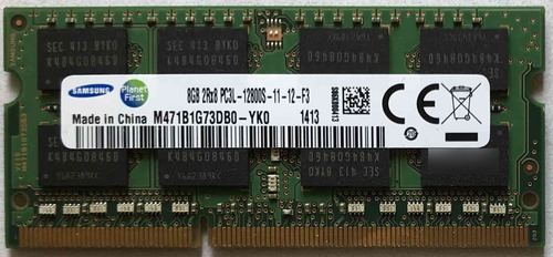 Samsung 8gb Pc3l-12800s Ddr3-1600 2rx8 Memoria Sodimm No Ecc