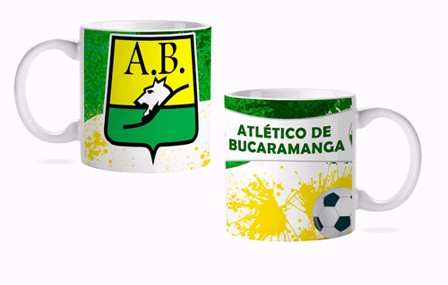 Mug Pocillo Equipo D Fútbol Atlético Bucaramanga #4 Con Caja