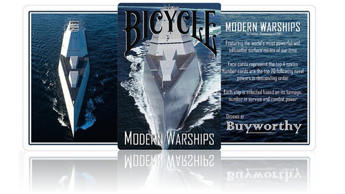 Baraja Modern Warships Bicycle Mazo Naipes / Alberico Magic