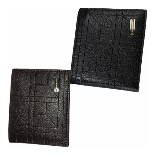 Imagen 4 de 7 de Cartera Caballero Daiqisi Original Lujo Tarjetero Piel Retro
