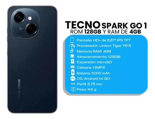Tecno Spark Go 1 Glittery White