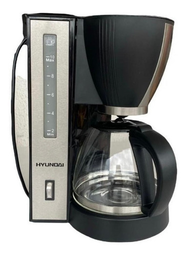 Cafetera Hyundai HY-CM150 800 W 220 V 1,25 litros 24 cicarás color negro