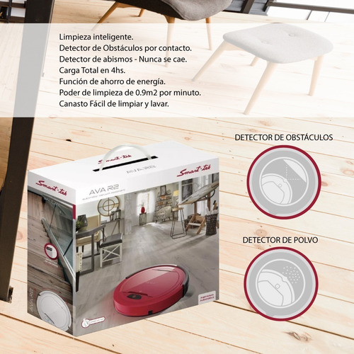 Aspirador robô branco Smart-Tek AVA R2 220V