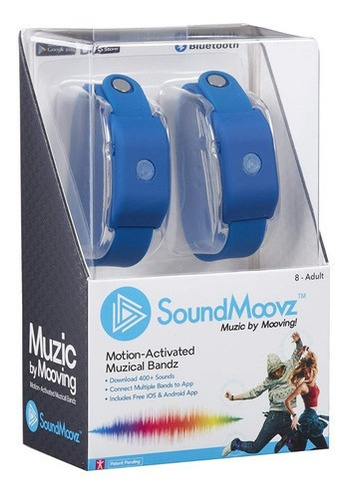 Sound Moovz Color Azul Pulsera Musical Para Bailar 66005