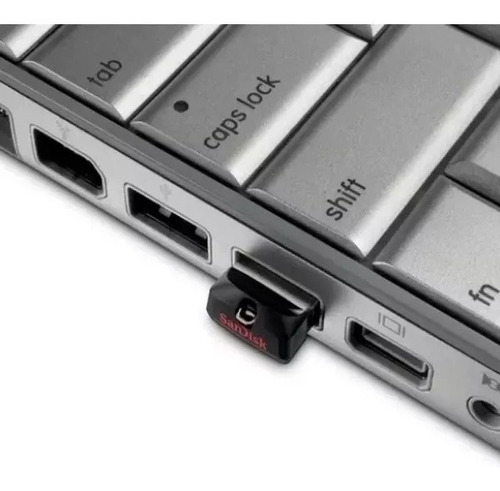 Imagen 6 de 8 de Pendrive Sandisk Cruzer Fit 32gb 2.0 Usb Flash Negro