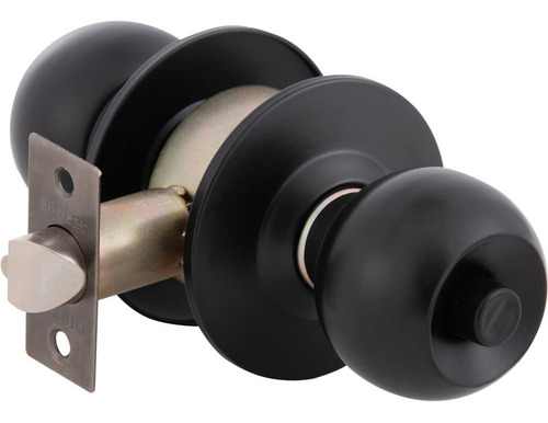 Cerradura Cilindrica Oister 101 Baño Negro Bt