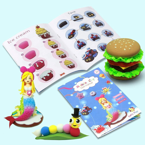Imagen 7 de 10 de Kit De Arcilla Polimérica De 50 Colores