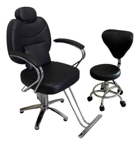 Cadeira Nail Designer + Mocho Diversas Cores 110kg