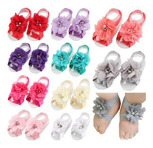 Sandalias Descalzas Para Niña Toptim Flower Para Niños Peque