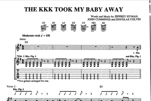 The Ramones Antology / Partituras Y Tablatura Para Guitarra
