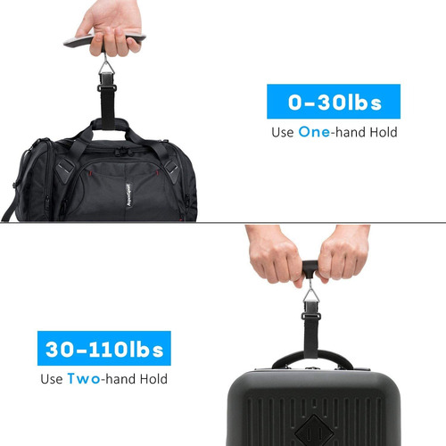 Imagen 4 de 8 de Balanza Digital Luxebell, Para Equipaje, Hasta 50 Kg