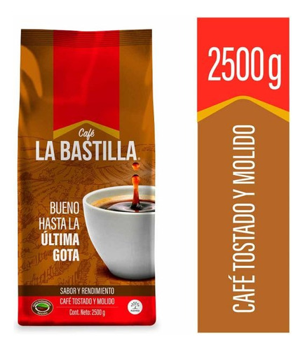 Cafe Bolsa 2500g Fuerte Bastilla Cj 6