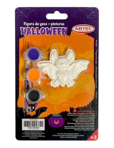 Figura Yeso + Pinturas Halloween (aleatorio)