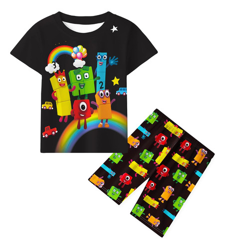 Didadi Boys Numberblocks, Conjuntos De Camisas Y Pantalones 